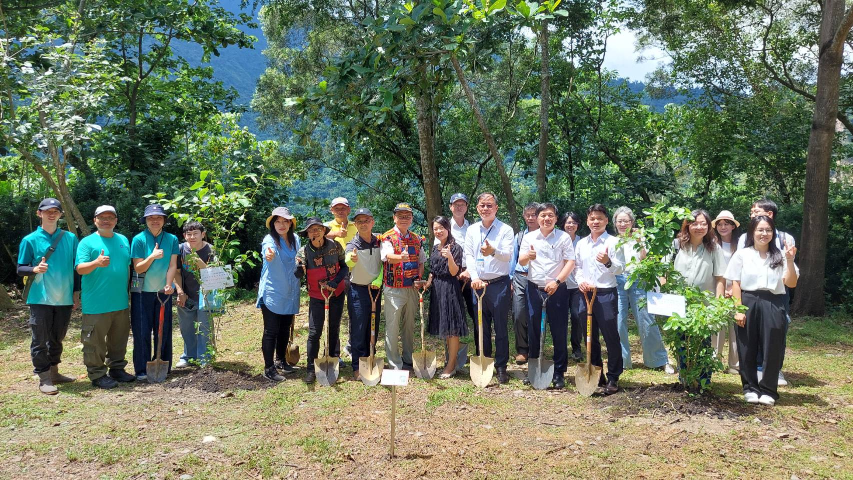 中運公司、茂林國中及茂林國家風景區管理處共同植栽